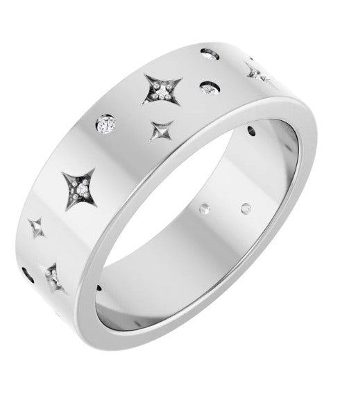 Natural Diamond Star Band