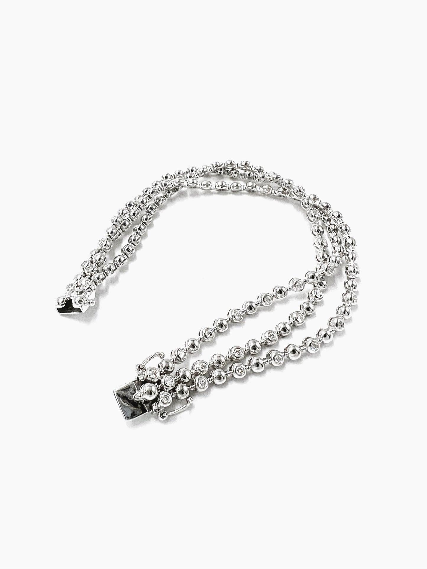 18K Bead & Diamond Bracelet
