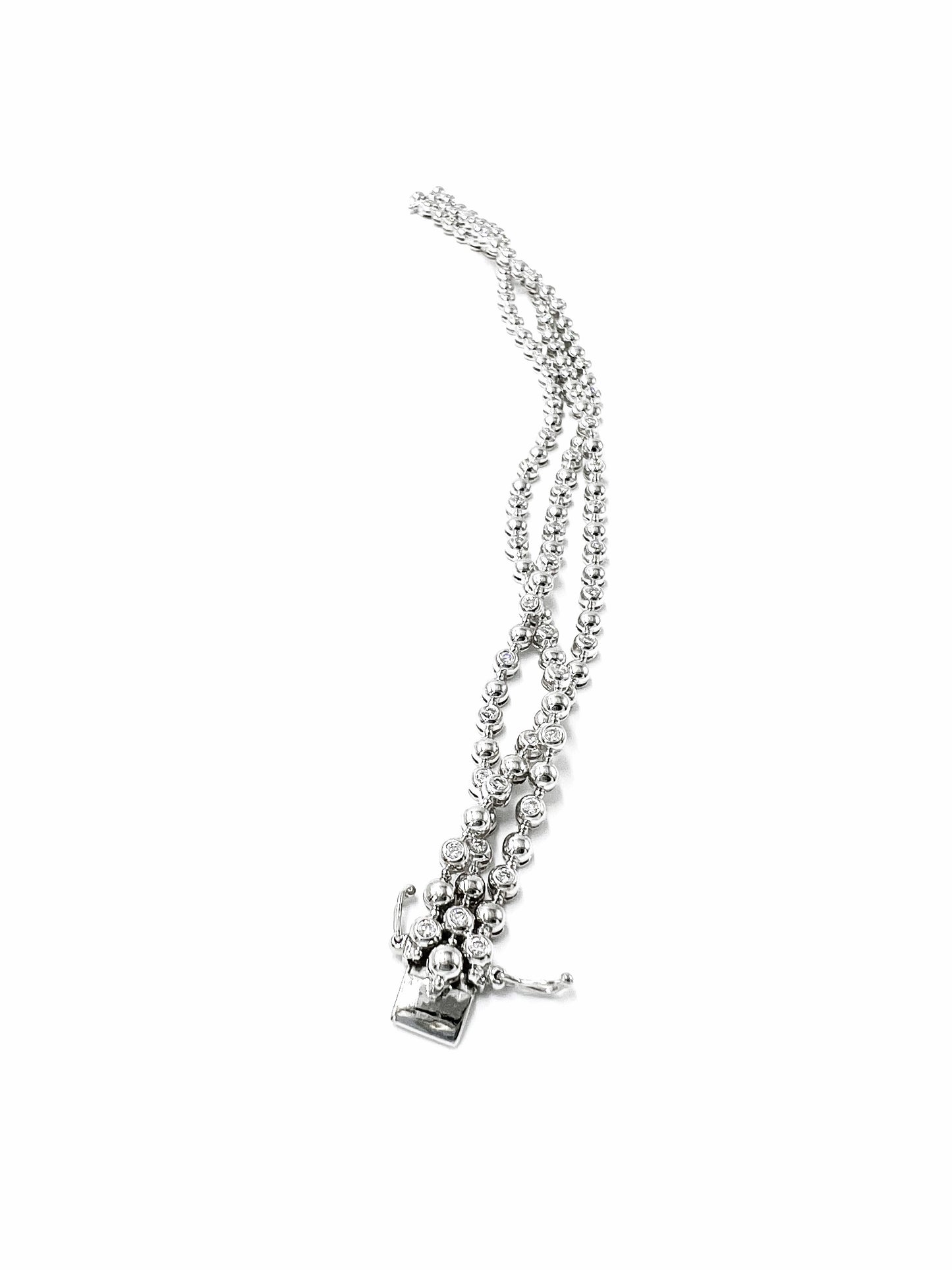 18K Bead & Diamond Bracelet