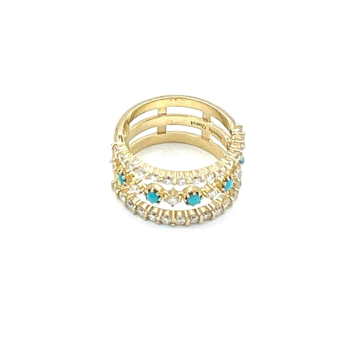 Turquoise & Diamond Band