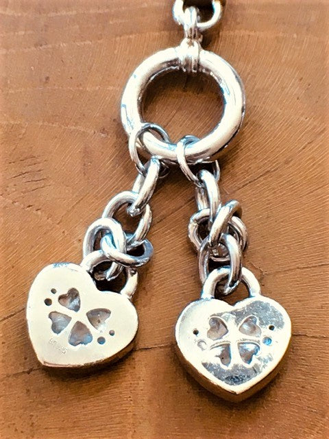 Sterling Silver Hearts Bracelet