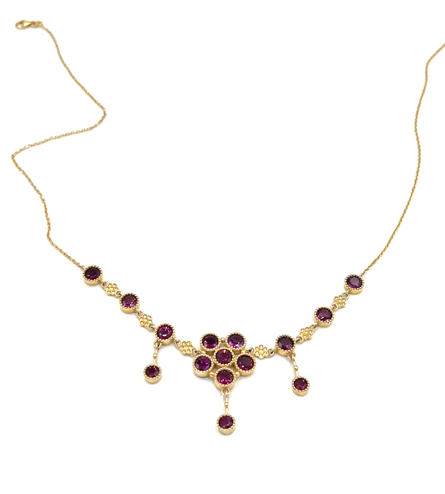 14K Rhodolite Necklace