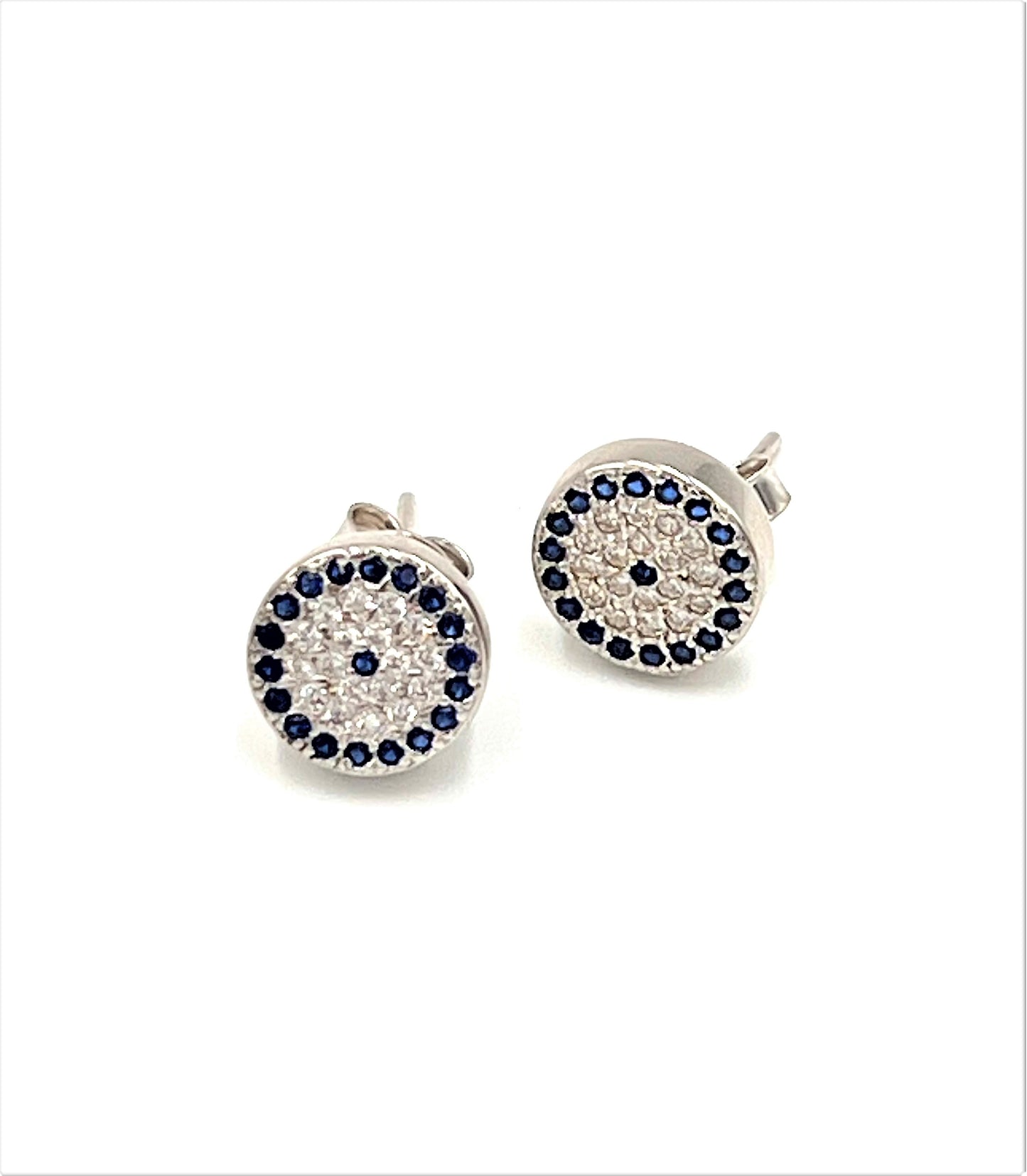 Blue Eye Stud Earrings