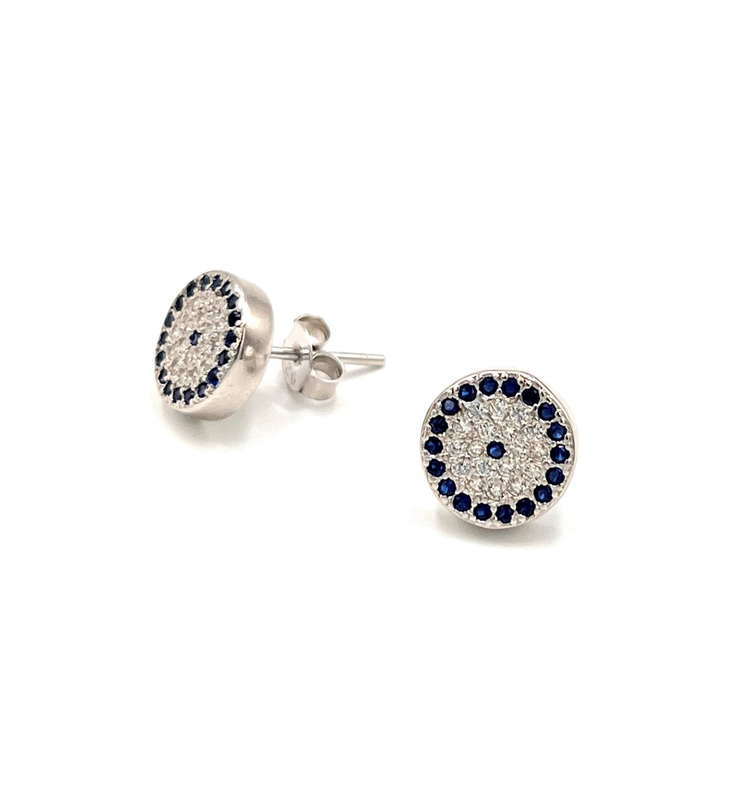 Blue Eye Stud Earrings