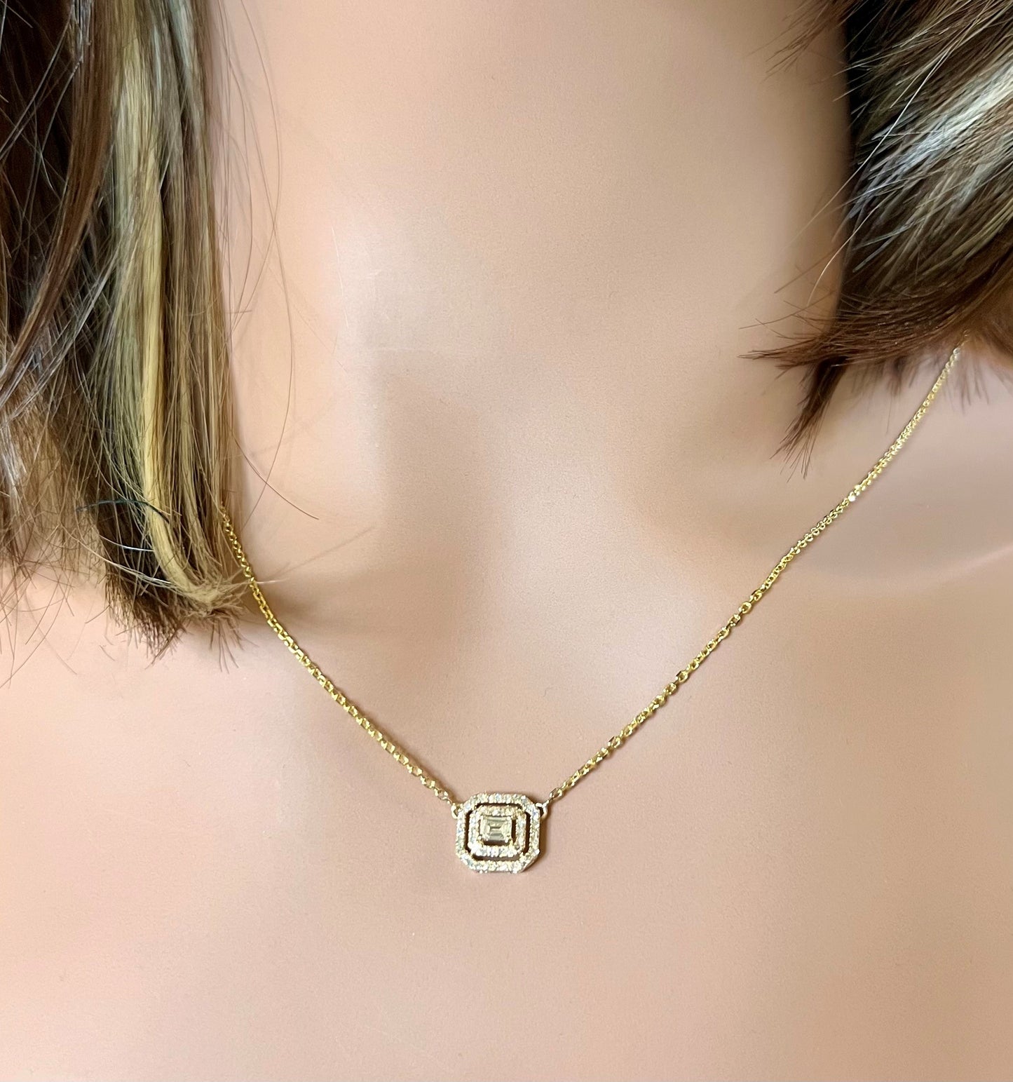 Diamond Double Halo Necklace