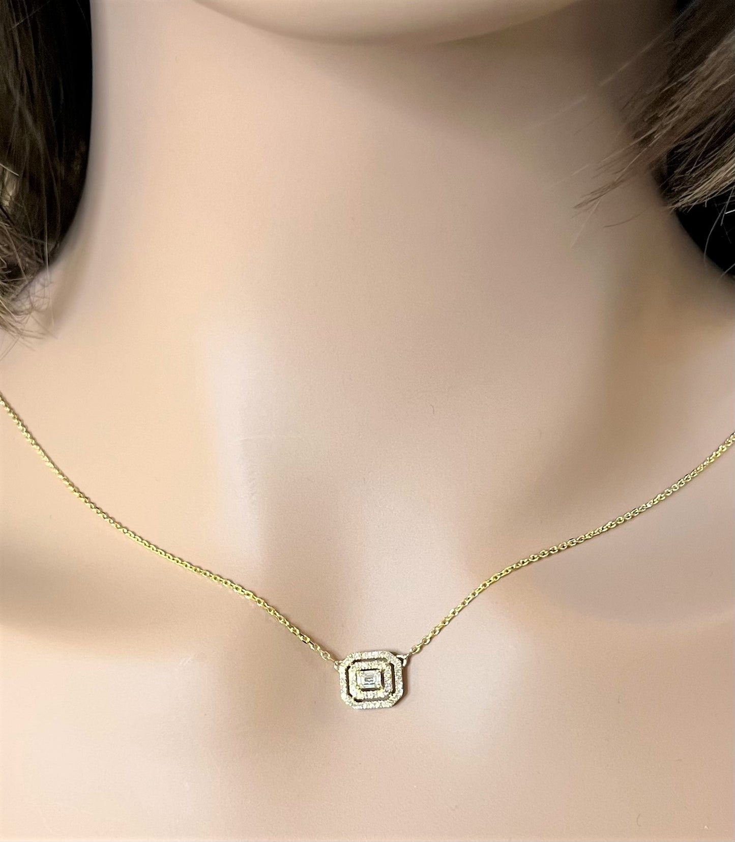 Diamond Double Halo Necklace