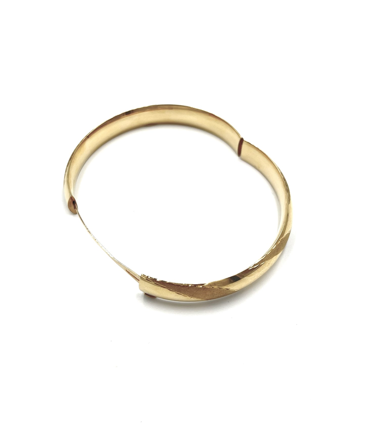 14K Wide Bangle