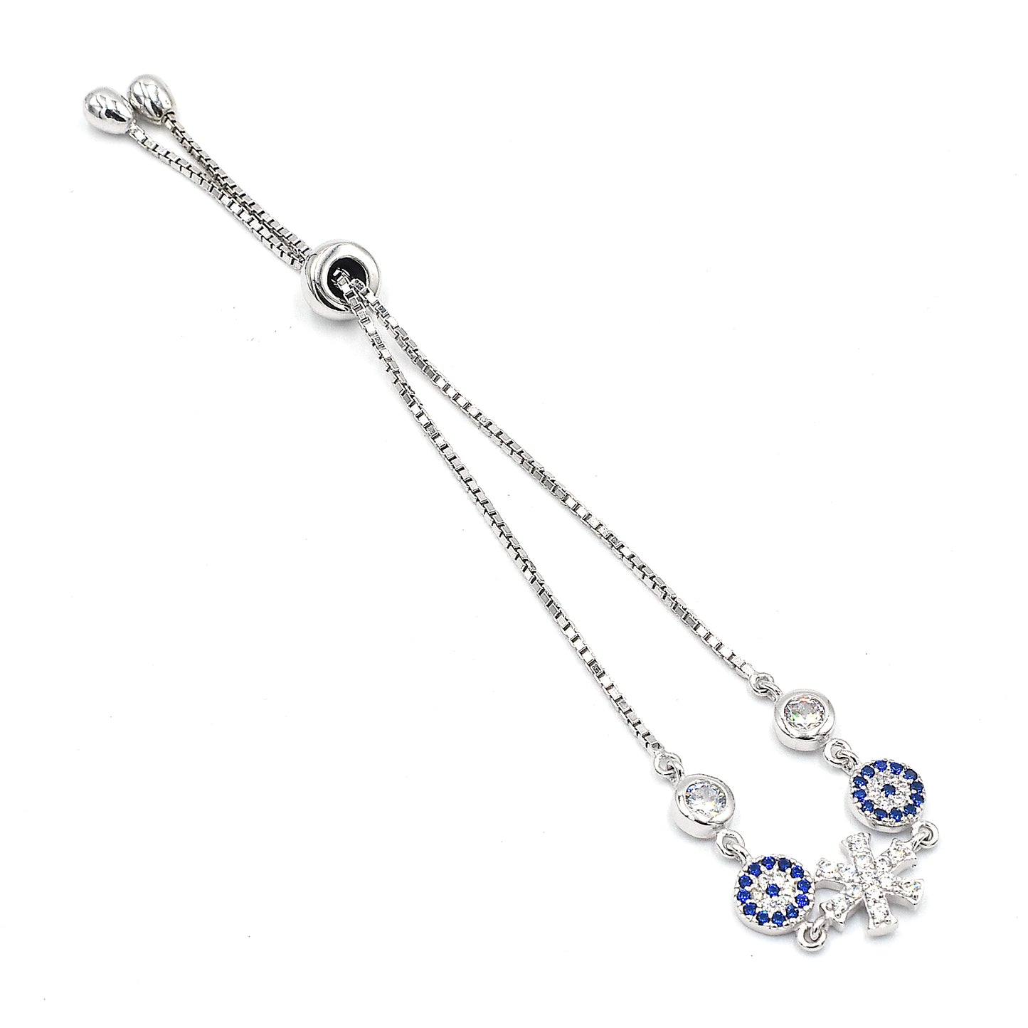 925 blue eye bracelet