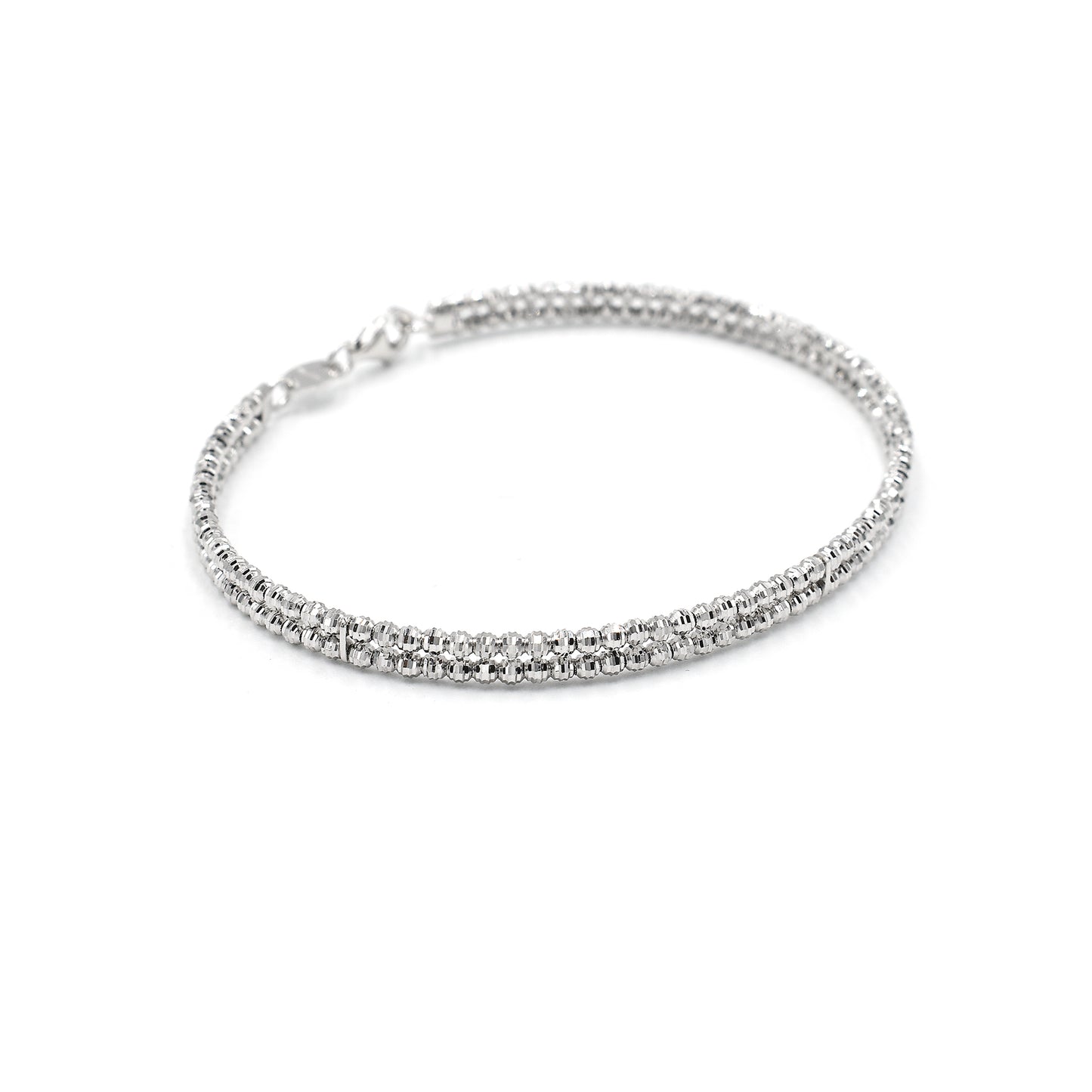 14k double bangle bracelet