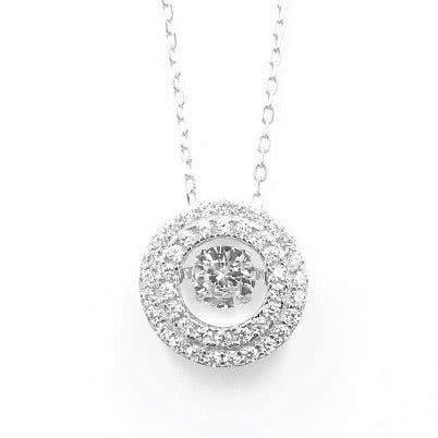 dancing stone silver pendant