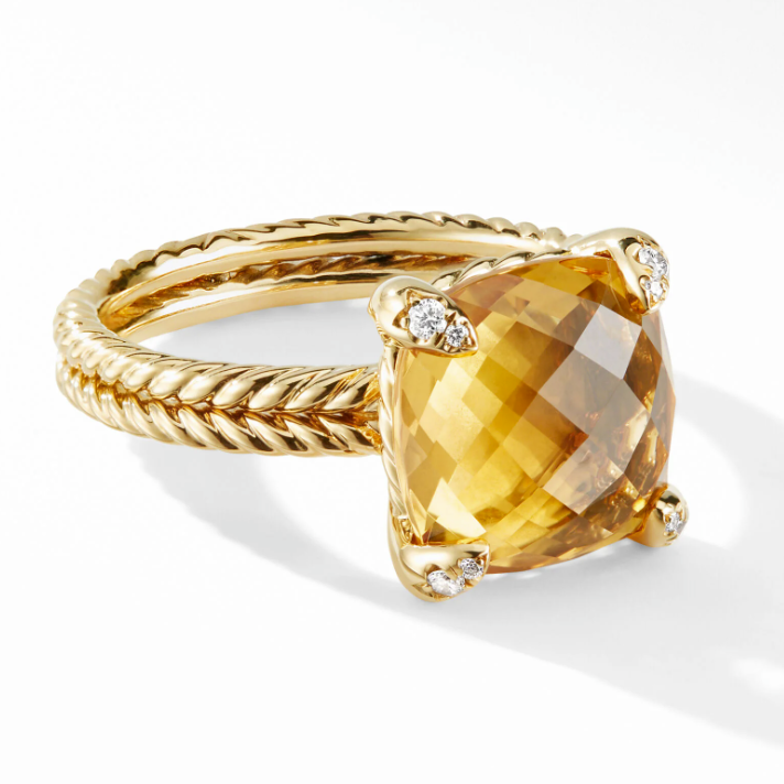 citrine cocktail ring