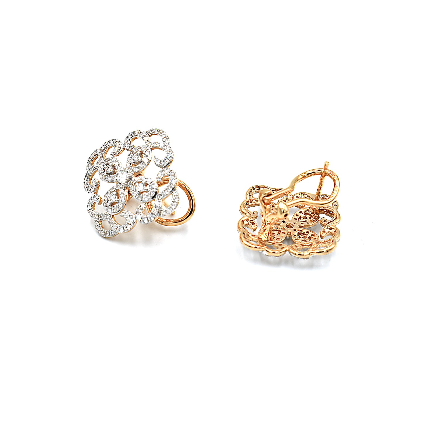 14k diamond earring