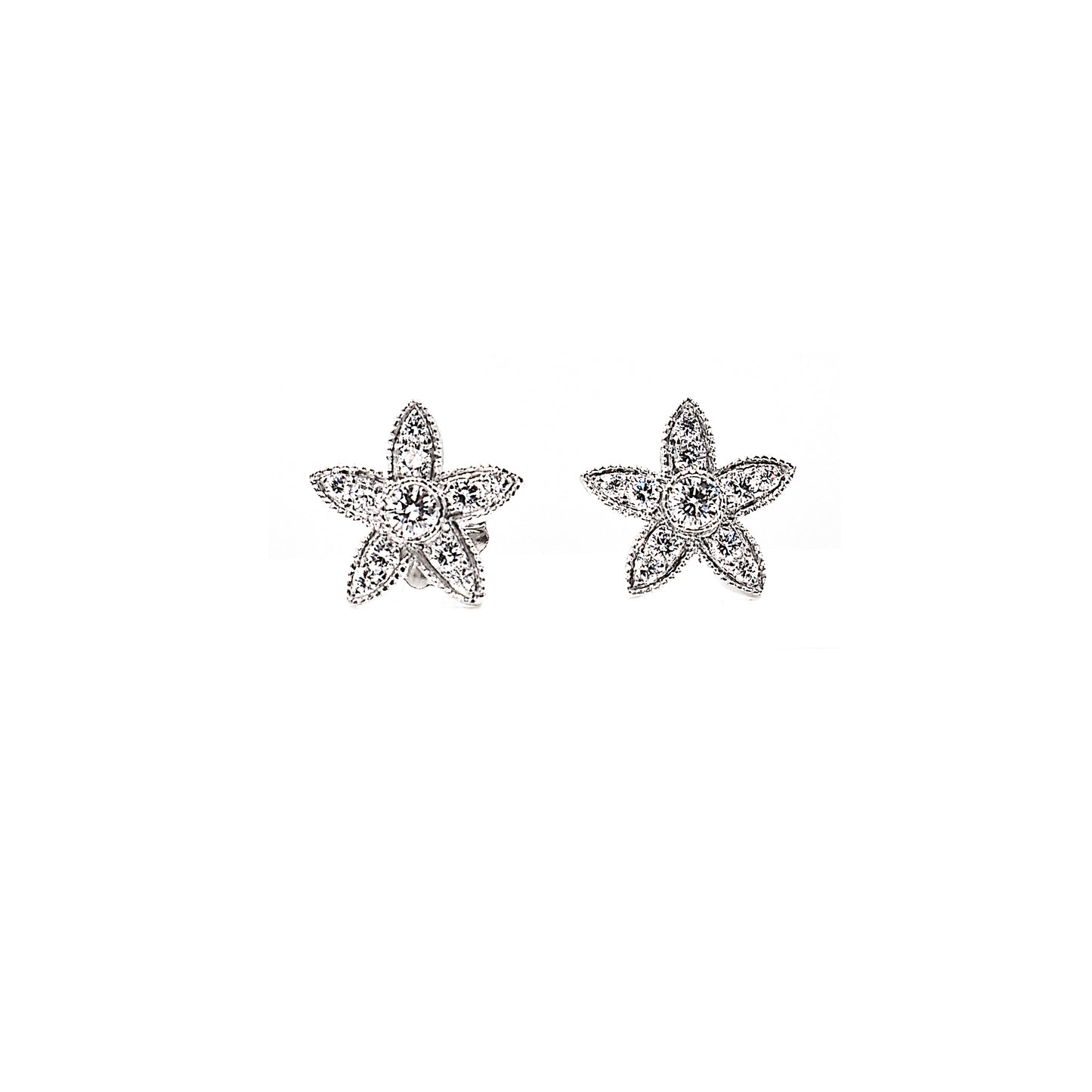 flower diamond studs
