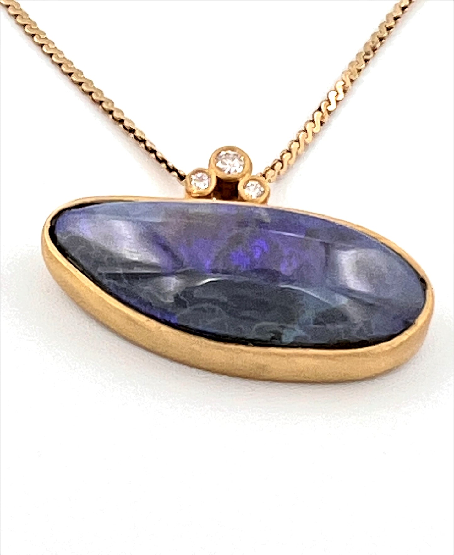 opal gold pendant