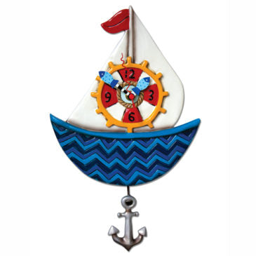 ahoy sailboat clock