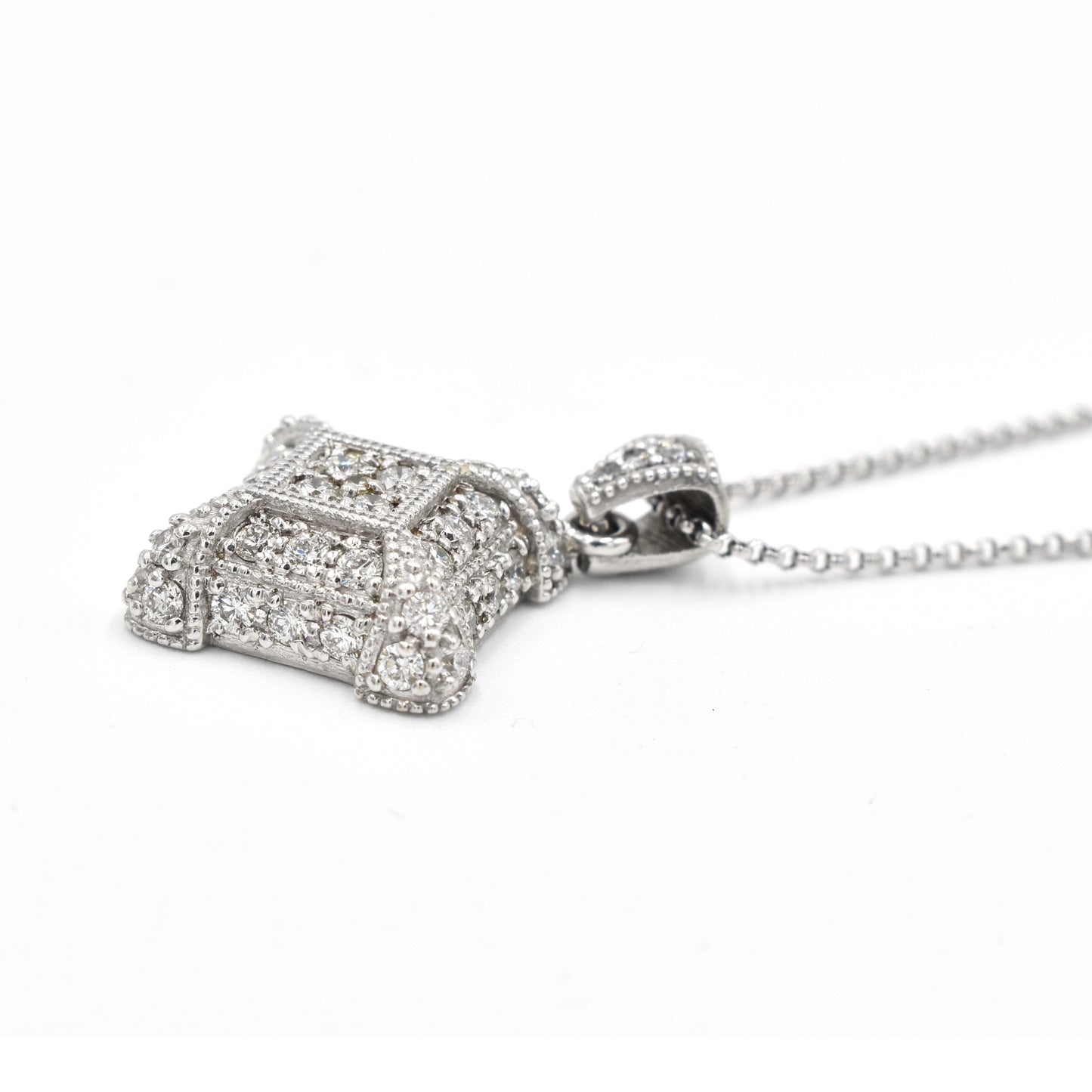 14k diamond pendant