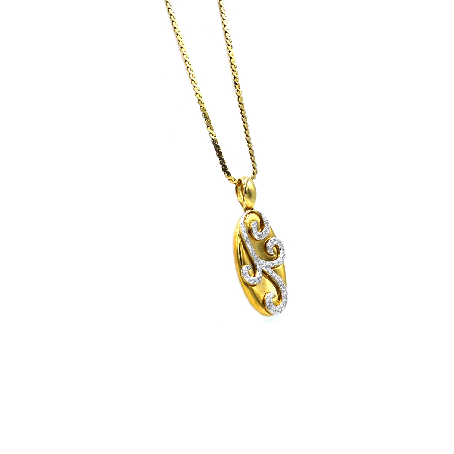 18k diamond pendant
