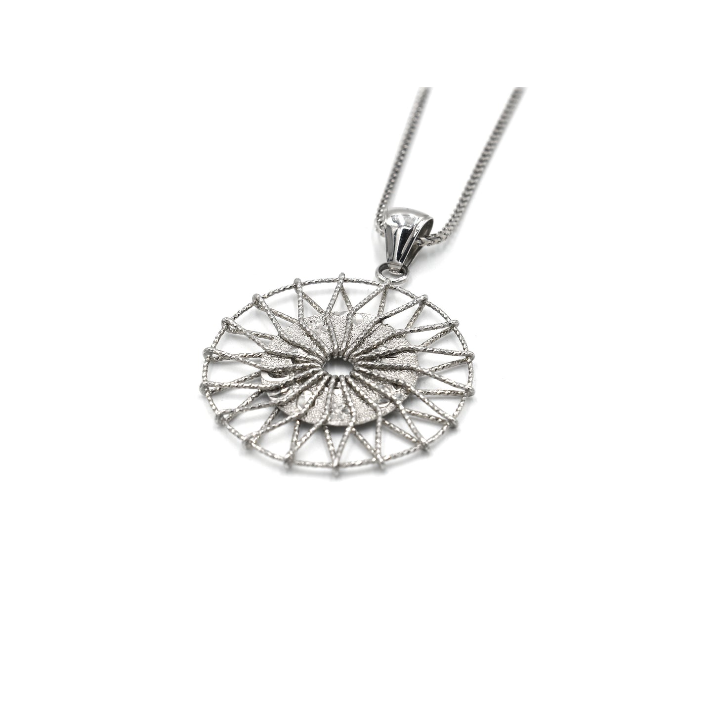 14k dream catcher pendant