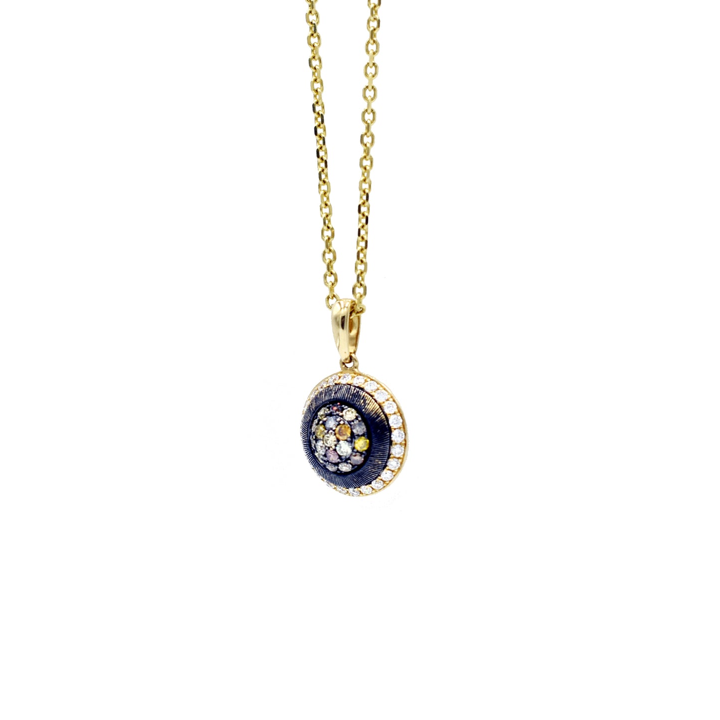 diamond and sapphire pendant