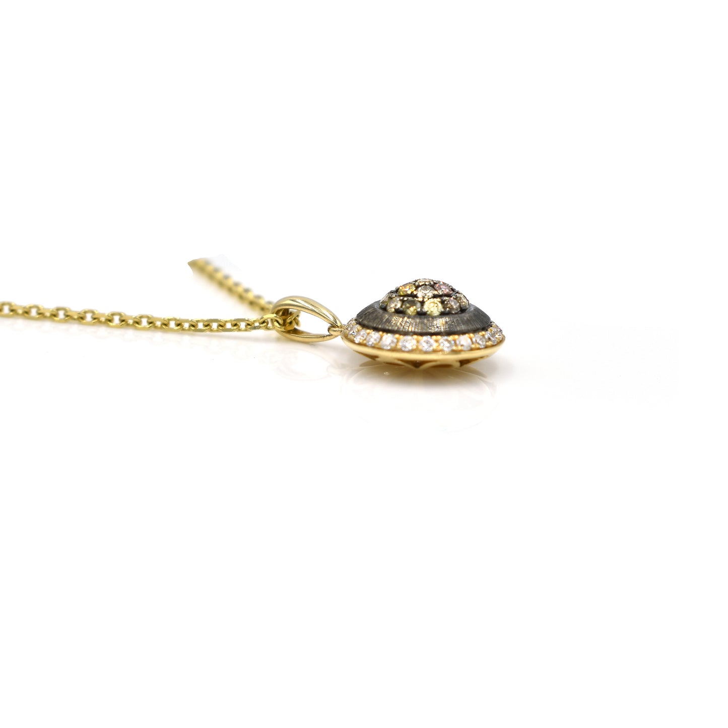 diamond and sapphire pendant