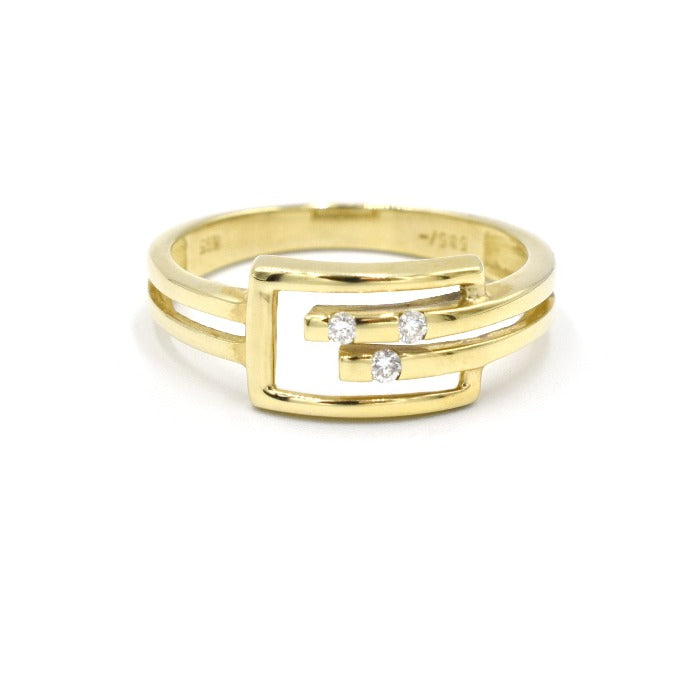 14k diamond ring