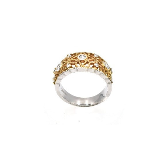 14k two-tone lady's band