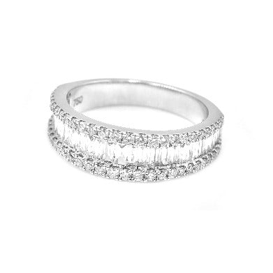 18k diamond band