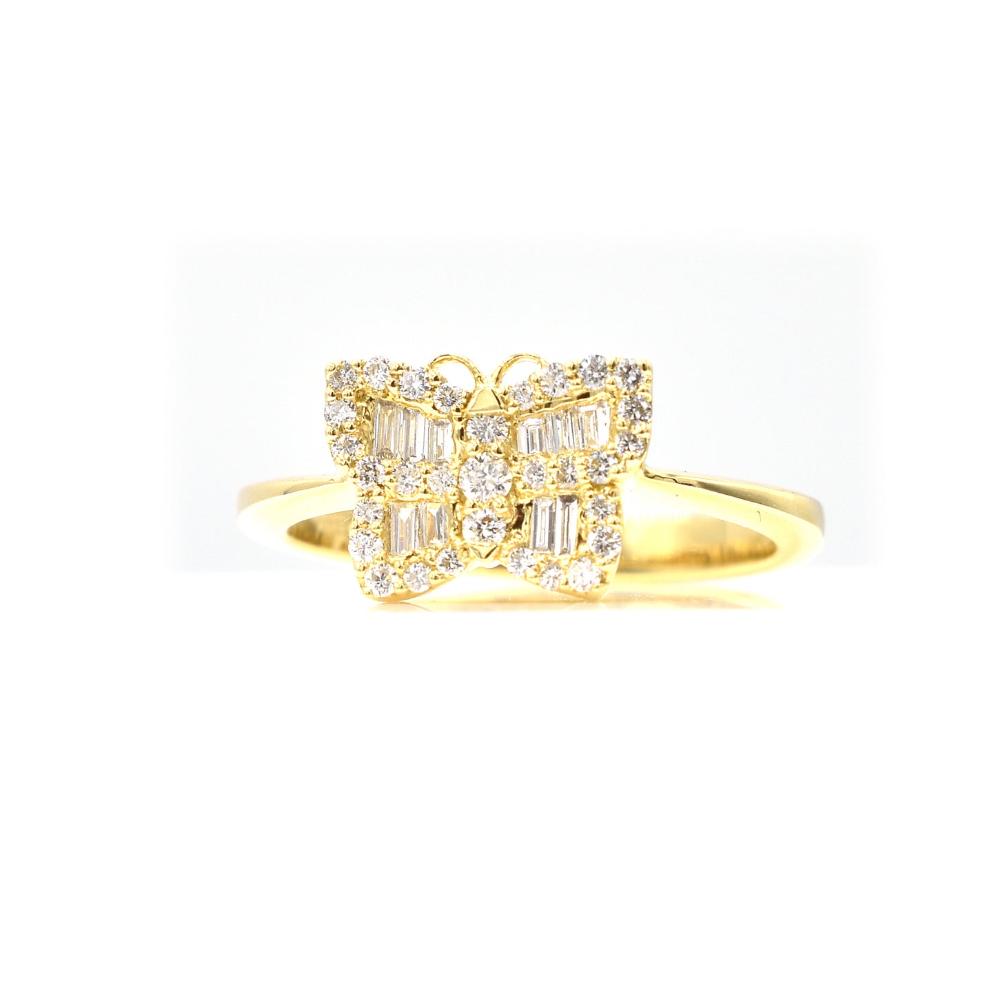 18k butterfly ring