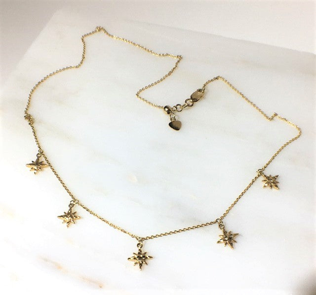 14k star charm necklace