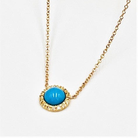 turquoise gold necklace