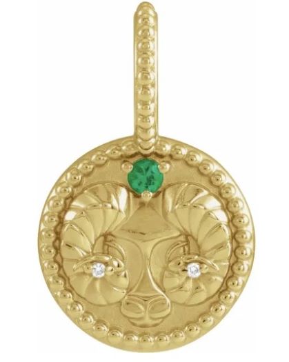 14K Gold ZODIAC Pendants