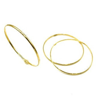 14K Thin Bangles