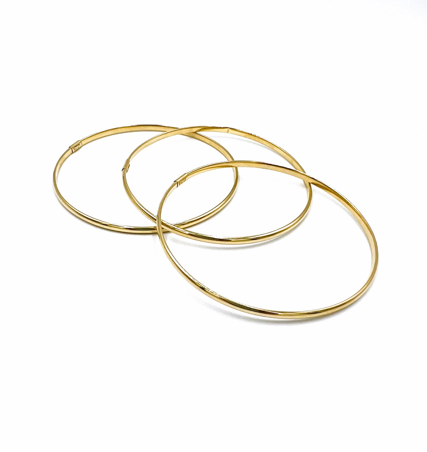 14K Thin Bangles