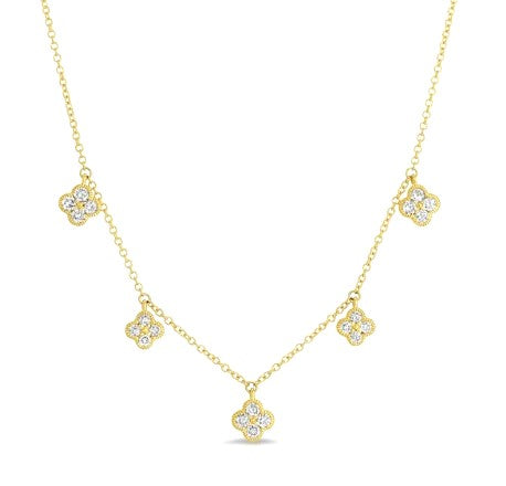 Clover Gold Diamond Necklace