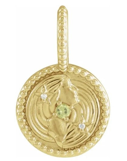 14K Gold ZODIAC Pendants
