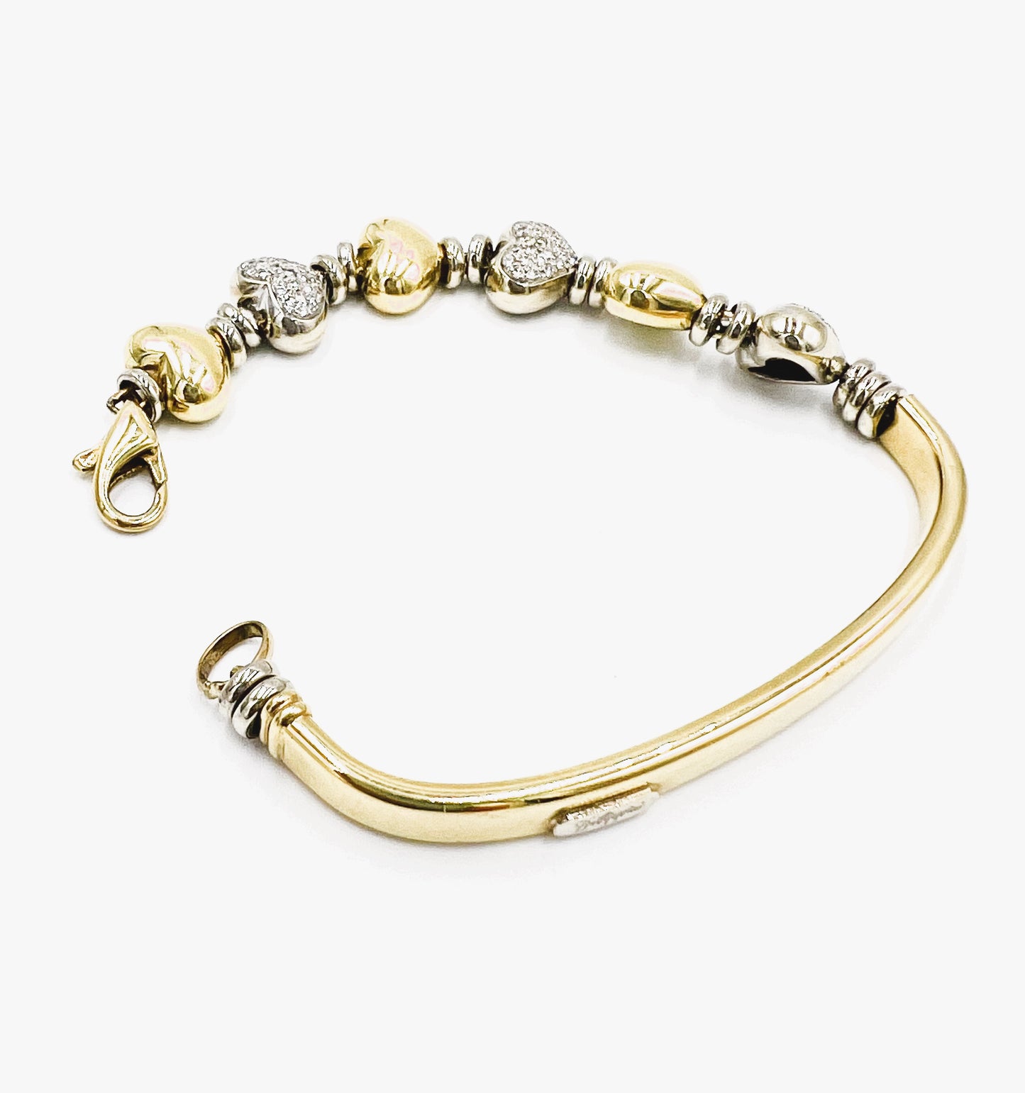 18K Diamond Heart Bracelet