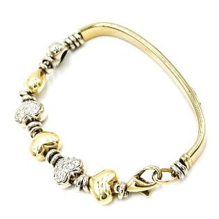 18K Diamond Heart Bracelet