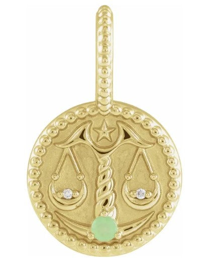 14K Gold ZODIAC Pendants