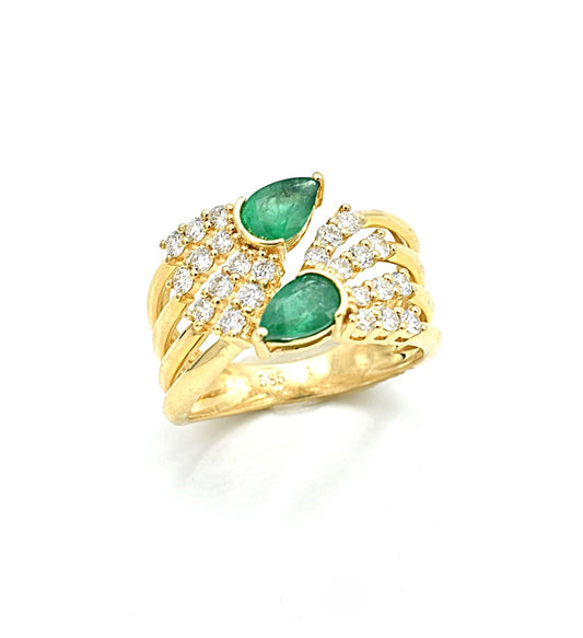 Emerald & Diamond Ring