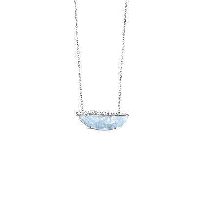 Blue Stone Silver Necklace