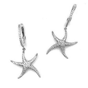 925 Starfish Earrings