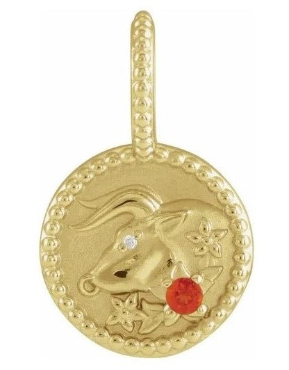 14K Gold ZODIAC Pendants