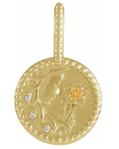 14K Gold ZODIAC Pendants