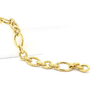 18k gold link bracelet