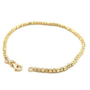 14k bead bracelet