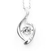 dancing stones silver pendant