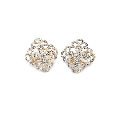 14k diamond earring