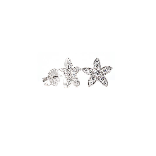 flower diamond studs