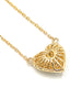 Gold Pave Heart Pendant