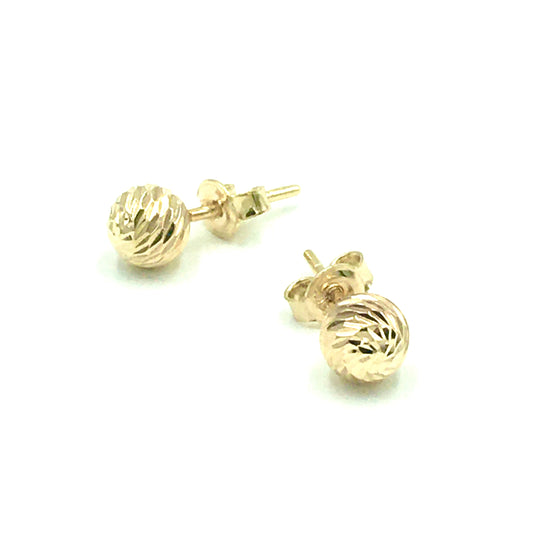 14k yellow gold studs